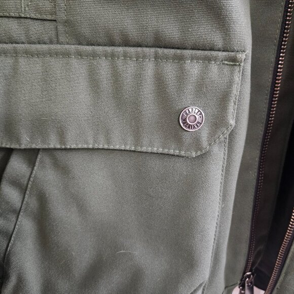 Harley Davidson "Estabrook" Green Canvas Textile Jacket WOMENS 2XL 97179-22VW - Picture 9 of 10
